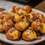 How to make Savory Bacon Cheddar Pretzel Bites for Parties — key cooking step