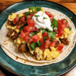 Savory Breakfast Tacos with Spicy Sausage and Eggs — chef-tested restaurant-quality photo