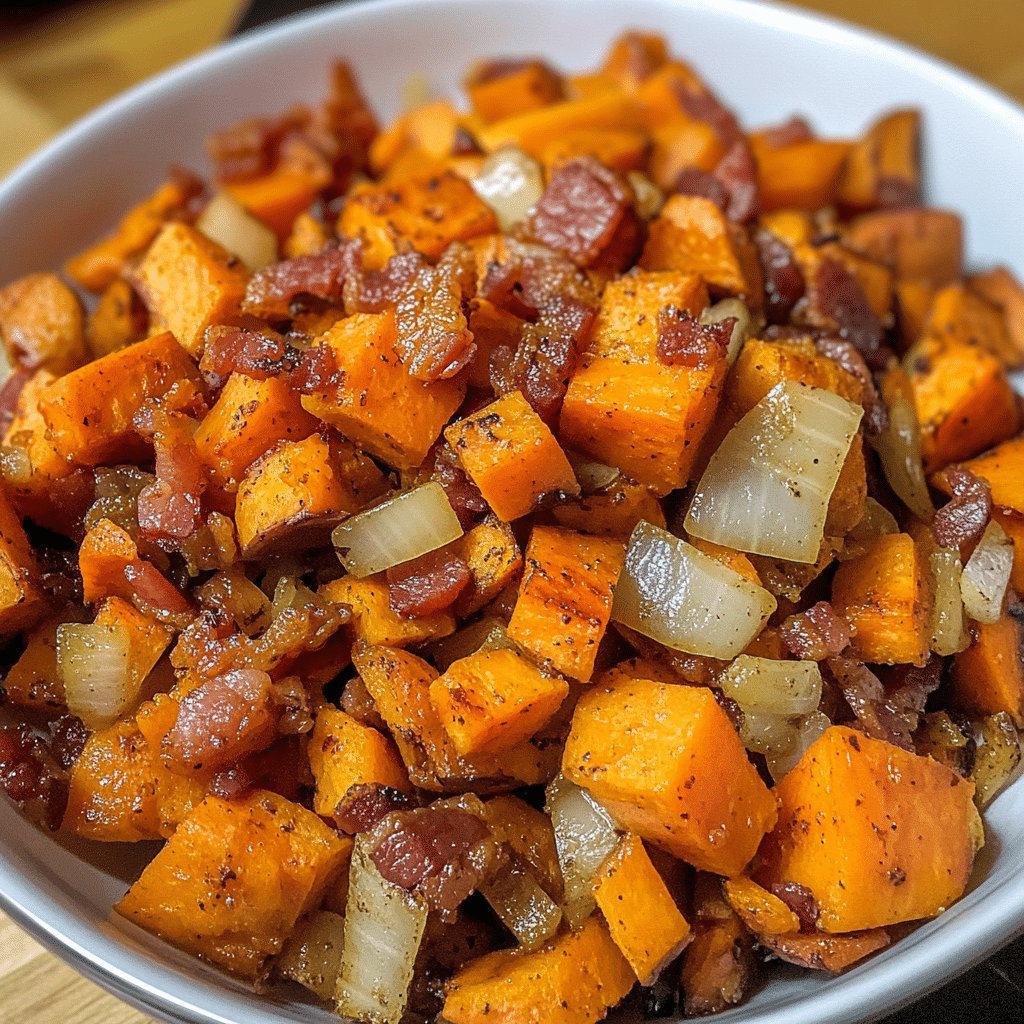 Savory Sweet Potato Bacon Hash for Brunch Bliss — chef-tested restaurant-quality photo