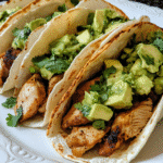 How to make Smoky Chipotle Chicken Tacos with Avocado Salsa — key cooking step