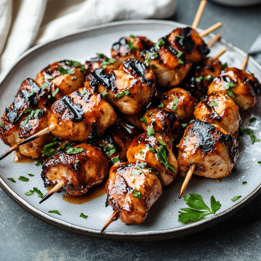 Smoky Honey Garlic Chicken Skewers — chef-tested restaurant-quality photo