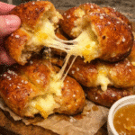 How to make Smoky Honey Pretzels Stuffed Pretzels Cheese-Pull — key cooking step