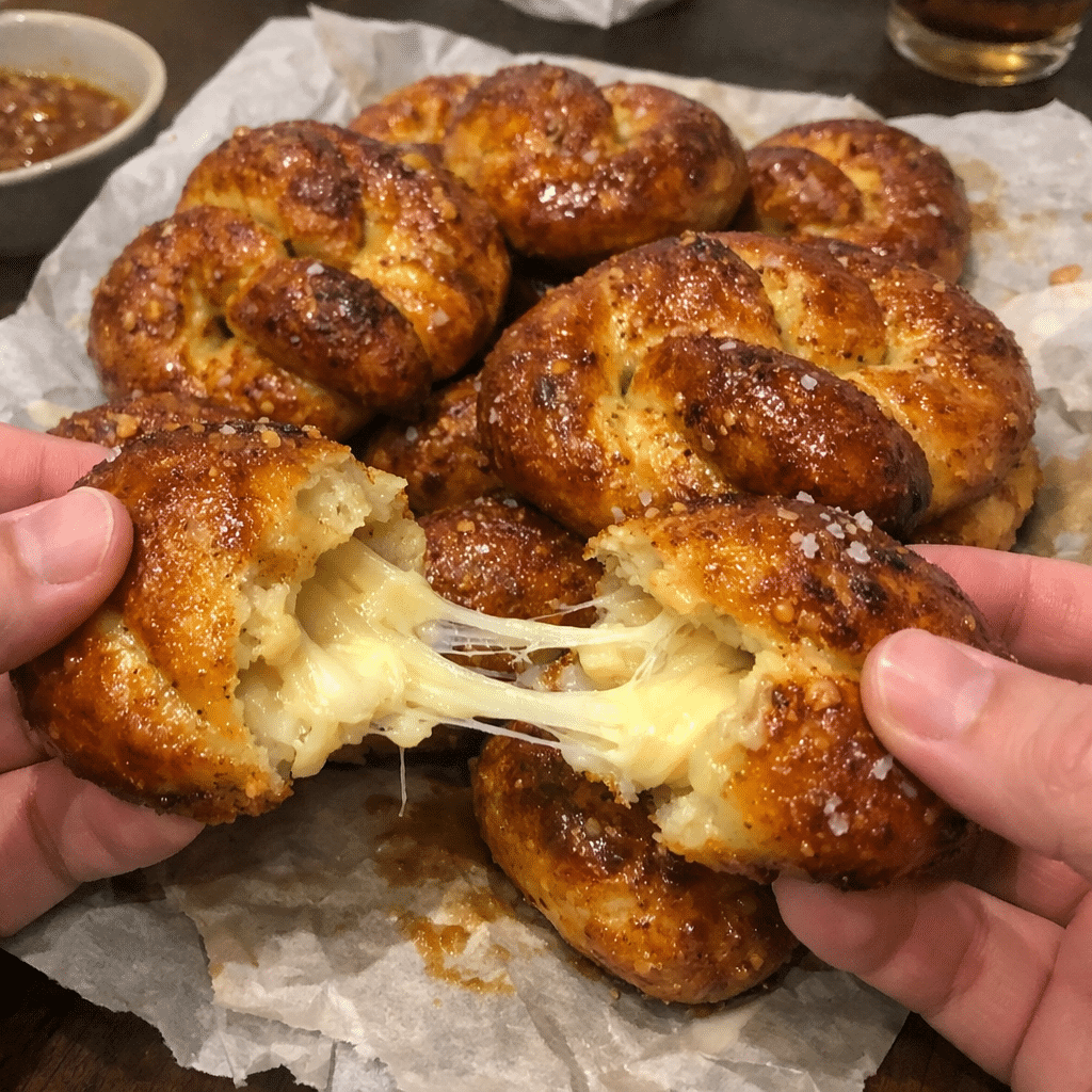 Smoky Honey Pretzels Stuffed Pretzels Cheese-Pull — chef-tested restaurant-quality photo