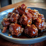 How to make Smoky Maple Bacon Glazed Meatballs for Winter Gatherings — key cooking step