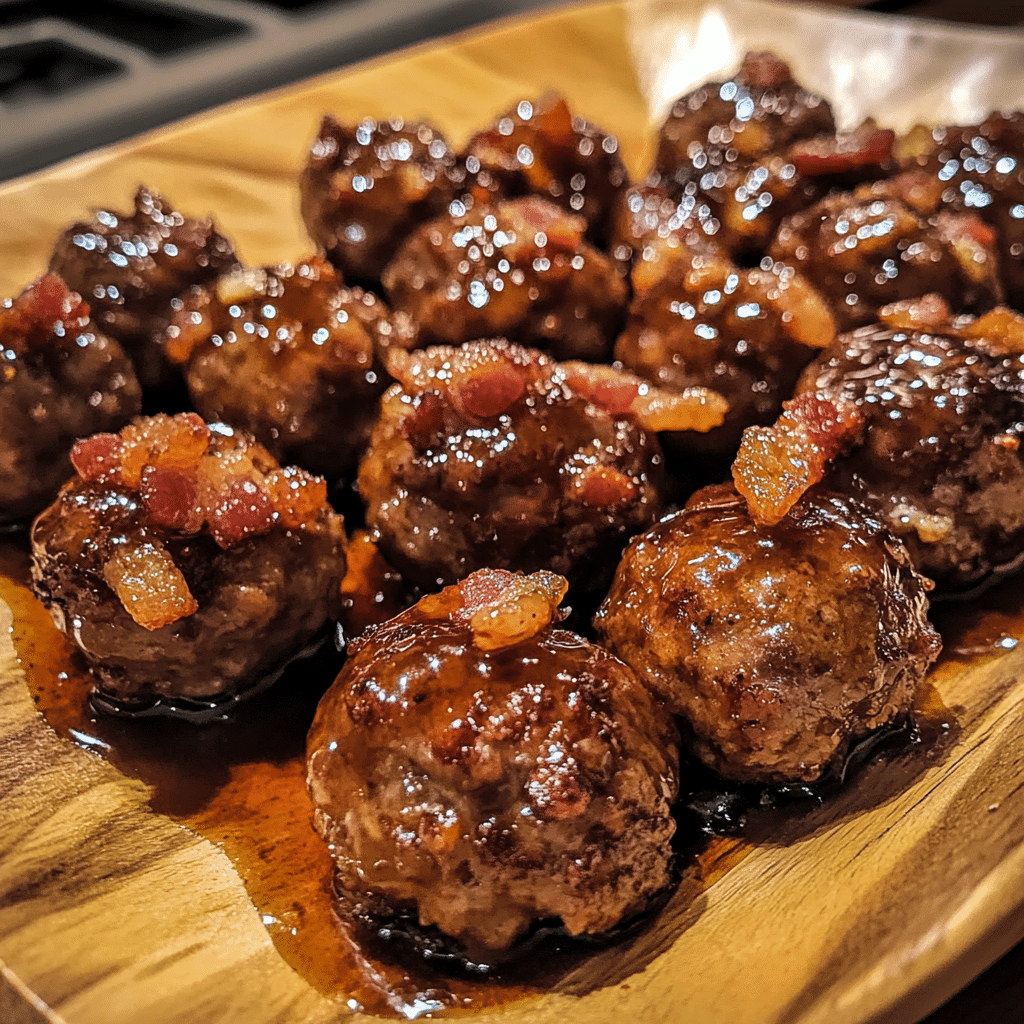 Smoky Maple Bacon Glazed Meatballs for Winter Gatherings — chef-tested restaurant-quality photo