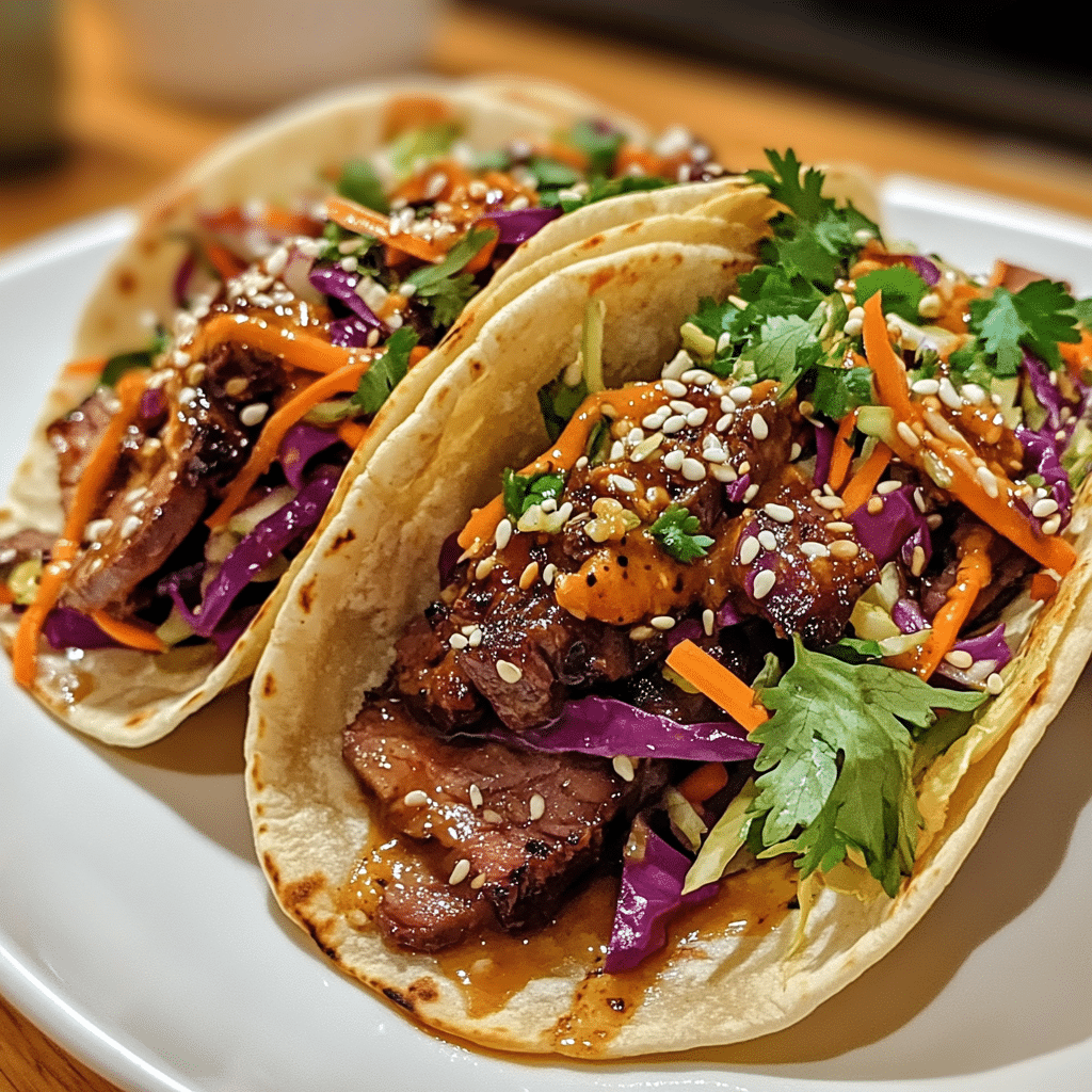 Spicy Korean BBQ Tacos with Bacon Slaw for Flavor Lovers — chef-tested restaurant-quality photo