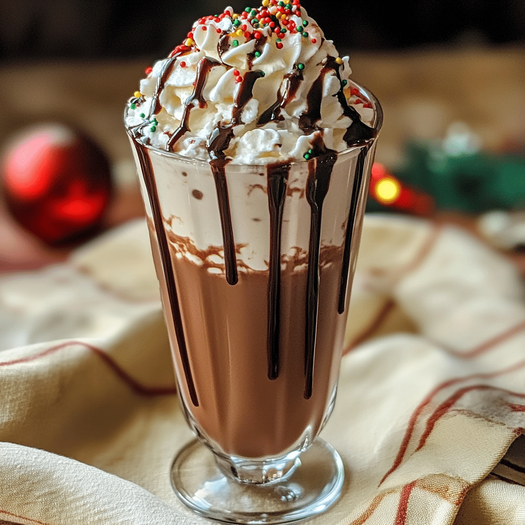 Spiked Hot Chocolate Milkshake with Maple Whip — chef-tested restaurant-quality photo