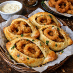 How to make Tangy Onion Rings Pockets With Butter Crunch — key cooking step