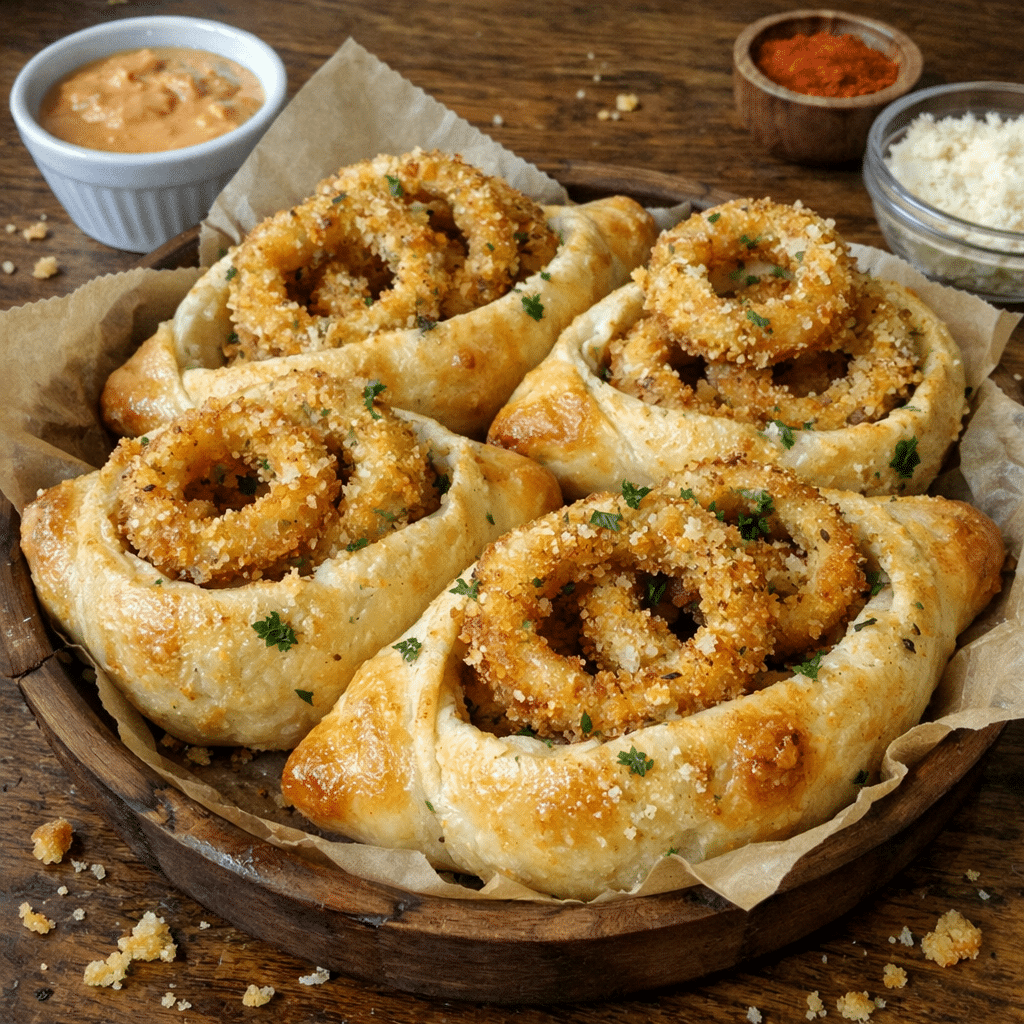 Tangy Onion Rings Pockets With Butter Crunch — chef-tested restaurant-quality photo