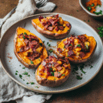 How to make Valentine's Day BBQ Bacon-Stuffed Sweet Potatoes — key cooking step