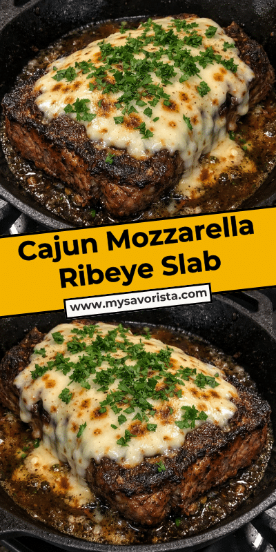 Cajun Mozzarella Ribeye Slab