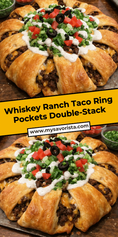 Whiskey Ranch Taco Ring Pockets Double-Stack