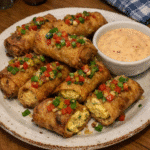 How to make Blackened Cajun Deviled Eggs Rolls With Pepper Crunch — key cooking step