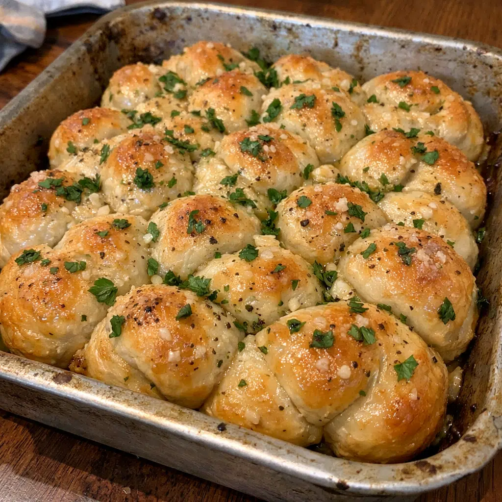 Buttery Pepper Garlic Knot Pull-Apart With Garlic Kick — chef-tested restaurant-quality photo