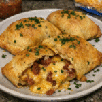 How to make Melty Bacon Nacho Bake Pockets With Bacon Kick — key cooking step