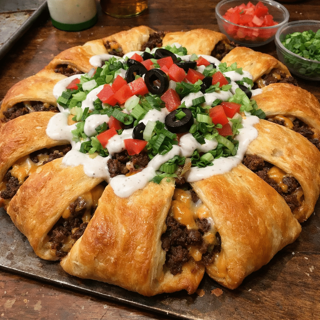 Whiskey Ranch Taco Ring Pockets Double-Stack — chef-tested restaurant-quality photo